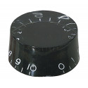 Buton potentiometru negru, GEWA 556.000