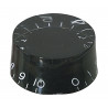 Buton potentiometru negru, GEWA 556.000