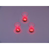 Set de 3 pahare LED 2 oz cu Dice Play, roșu, 3x, Eurolite LED Glass 2oz with Dice Play, red, 3x
