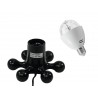 Set LED BC-1 RGB + Hexopus base black, Eurolite 20000613
