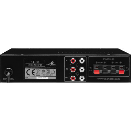 Amplificator universal compact Monacor SA-50
