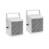 Pereche boxe satelit de 6,5 "cu suport, 130 W RMS, 8 ohm, albe, Omnitronic MOLLY-6