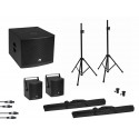 Set MOLLY 2.1 Active System Sub + 2x Top + Accessories, black, Omnitronic 20000836