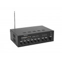 Amplificator PA mixer mono 100V, MP3 player și telecomandă IR, Bluetooth, 60 W, Omnitronic CPE-60P