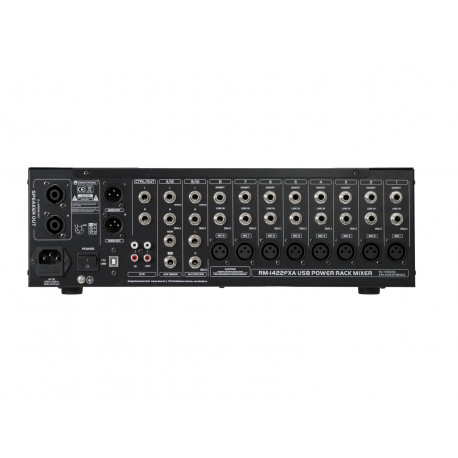 Mixer amplificat cu USB Omnitronic RM-1422FXA 