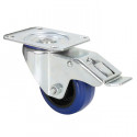 Roata albastra 80 mm cu frana, Adam Hall 372091