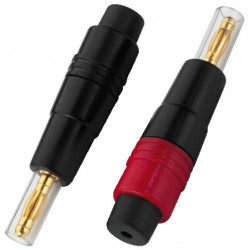 Pair of banana plugs for speakers Monacor BP-180GI