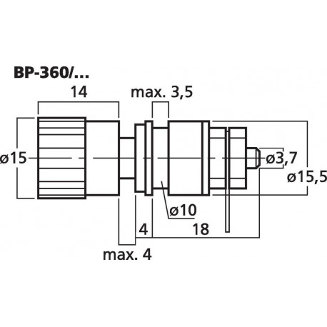 Binding Posts and Banana Plugs Stage Line BP-360/SW