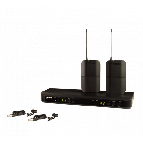 Set 2 lavaliere wireless Shure BLX188E/W85