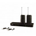 Set 2 lavaliere wireless Shure BLX188E/W85