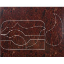 Pickguard Tortoise shell 20 x 25 cm pt chitara acustica, decupat, GEWA 558.012