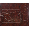 Pickguard Tortoise shell 20 x 25 cm pt chitara acustica, decupat, GEWA 558.012
