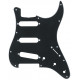 Pickguard Stratocaster negru, 3 straturi, Partsland 558.020