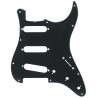 Pickguard Stratocaster negru, 3 straturi, Partsland 558.020