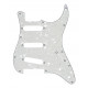 Pickguard Stratocaster alb perlat, 3 straturi, Partsland 558.023