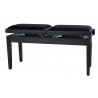 Scaun pian DeLuxe cu bancheta dubla, alb mat, GEWA 130.220