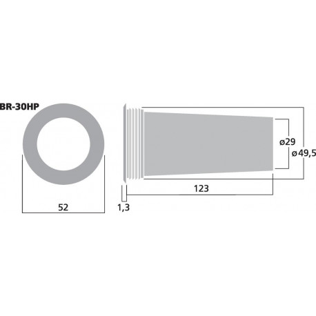 Bass-reflex tube Stage Line BR-30HP