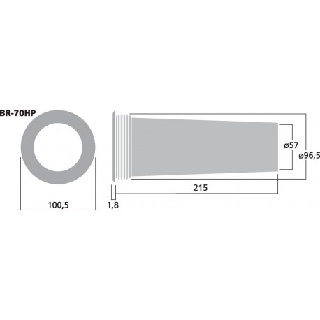 Bass-reflex tube Stage Line BR-70HP