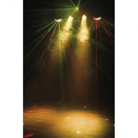 Set 4 lumini LED + 4 strobe + laser Showtec QFX