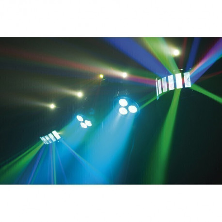Set 4 lumini LED + 4 strobe + laser Showtec QFX