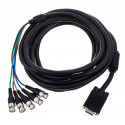 Cabu HD-SubD 15-pin tata la 5 x BNC tata Sommer Cable S2B5-0300 SVGA