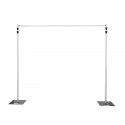 Suport cortina din aluminiu variabil 2,5 - 4,8 m, Eurolite MCS-4248 Mobile Curtain Stand