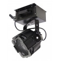 Proiector spot negru cu lampa MSR-575 cu 4 lentile / unghiuri de fascicul, Eurolite ML-575 MSR BK 