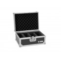 Flightcase pentru 4 spoturi plate, Roadinger Flightcase EC-4AC 4x AKKU Flat Light Series