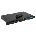 CD / MP3 player 1U cu conectori XLR si telecomanda IR, Omnitronic CMP-102 MK2
