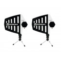 Set 2 x Antene active direcționale de banda larga Relacart R-22AU 