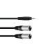 Cablu Jack 3.5 stereo tata la 2 XLR tata, 3m Omnitronic 30225157