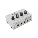 Amplificator pentru casti cu 4 canale, RCA si jack 6,3 mm, Omnitronic LH-031
