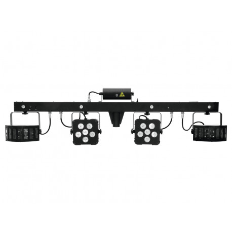 Set bara + lumini (laser + 2 derby + 2 proiectoare + strobo), Eurolite LED KLS Laser Bar PRO FX Light Set (51741091)