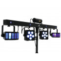 Set bara + lumini (laser + 2 derby + 2 proiectoare + strobo), Eurolite KLS Laser Bar PRO FX