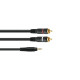 Cablu audio Jack 3.5 stereo la 2 RCA tata, 1.5m Omnitronic 30225151