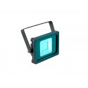Proiector plat de exterior cu LED SMD turcoaz, Eurolite LED IP FL-10 SMD turquoise