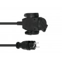 Cablu prelungitor de alimentare 5m, 3x1.5, PSSO Extension 3x1.5 5m 3-fold bk