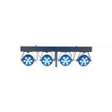 Set 4 proiectoare LED + bara Showtec LIGHTSET PRO 9/10 RGBM