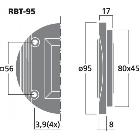 Tweeter ribbon Monacor RBT-95