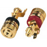 Pereche conectori terminali high-end pentru difuzoare Monacor BP-520G