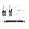 Set 2 lavaliere wireless PSSO Set WISE TWO + 2x BP + 2x Headset 823-832/863-865MHz