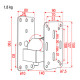 Suport boxa de perete compact DAP Audio D8429W