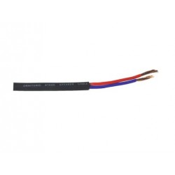 Cablu de boxe 2x2.5mm, negru, Omnitronic 3030021K-m