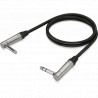 Cablu instrument jack 6.3 stereo la jack 6.3 stereo, unghi drept, 90 cm, Behringer GIC-90 4SR