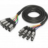 Cablu multicore 8 xlr mama la 8 XLR tata, 3 m, Behringer GMX-300
