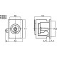 DC panel jacks Monacor T-252J