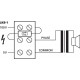 Conector terminal pentru difuzoare de 100V Monacor LKB-1