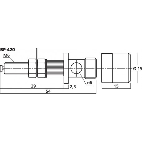 Pereche conectori terminali Monacor BP-420