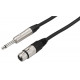 Cablu microfon Jack 6.3 la XLR mama Monacor MMCN-600/SW