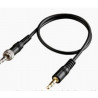 Cablu Jack – Jack 3.5 mm Stereo cu filet blocare / 40 cm Boya BY-WM6